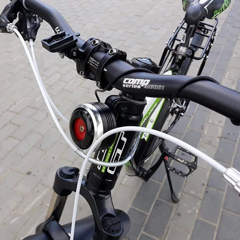USB Lade Fahrrad Glocke Elektrische Hupe Mit Alarm Lauter Ton Horn Ring BMX MTB Fahrrad Lenker Radfahren Sicherheit Anti-diebstahl Alarm