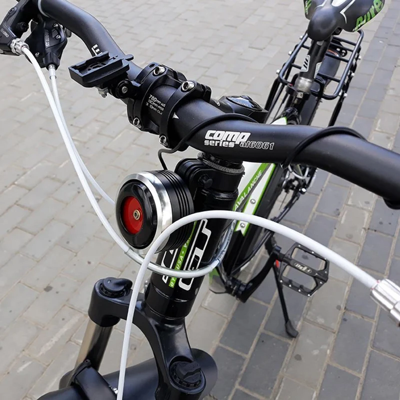 USB Lade Fahrrad Glocke Elektrische Hupe Mit Alarm Lauter Ton Horn Ring BMX MTB Fahrrad Lenker Radfahren Sicherheit Anti-diebstahl Alarm