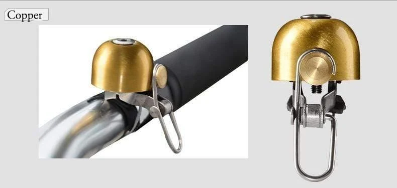 Klassische Edelstahl Fahrradklingel Fahrradhupe Fahrradlenkerklingel Horn Knackiger Klang Fahrradhupe Sicherheitsfahrradzubehör
