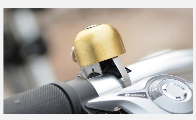 Klassische Edelstahl Fahrradklingel Fahrradhupe Fahrradlenkerklingel Horn Knackiger Klang Fahrradhupe Sicherheitsfahrradzubehör