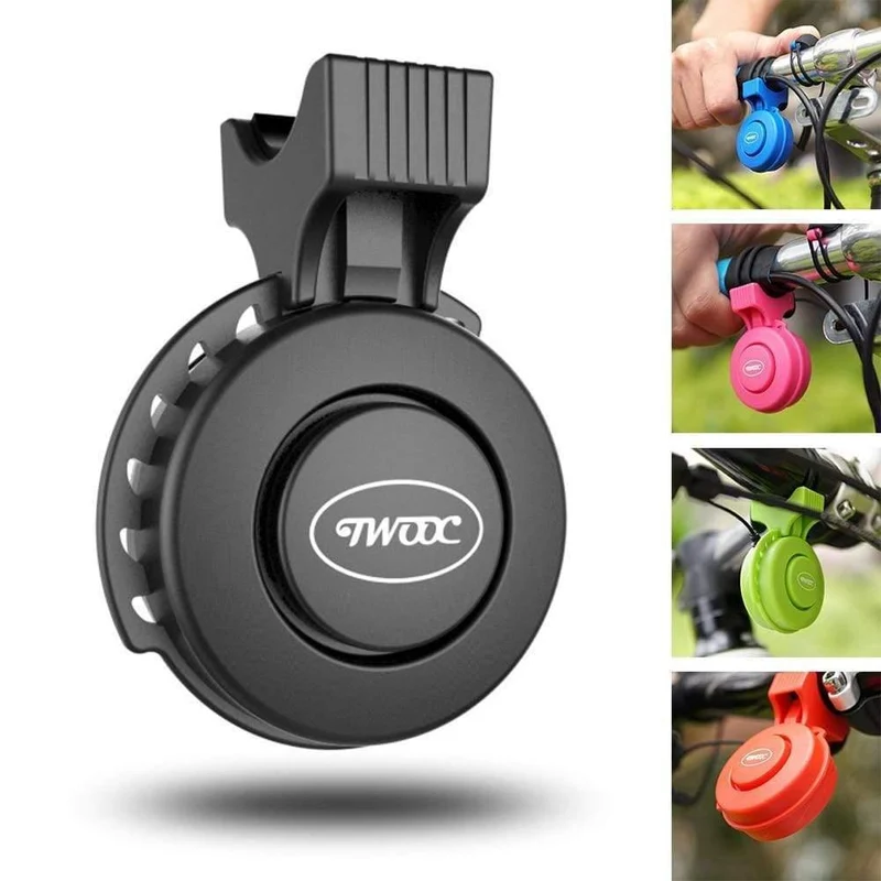 Fahrrad 120 dB USB-Ladering, elektronische Glocke, Hupe, IP65, wasserdicht, 3 Modi, lauter Alarm, Sicherheit, Fahrradglocken
