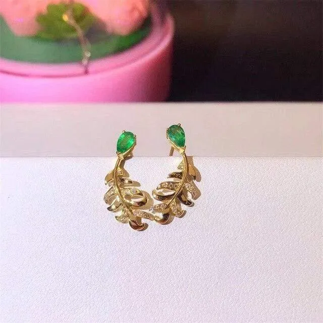 Ohrstecker aus 18 Karat Gelbgold, Diamant-Edelstein, 0.366 ct, natürlicher Diamant im Birnenschliff, Ohrringe, edler Schmuck