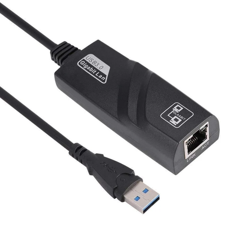 USB Ethernet Adapter Netzwerkkarte USB 3.0 zu RJ45 Lan Gigabit Internet für Computer