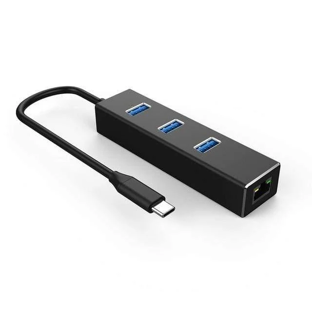 USB-C-Ethernet-Adapter, USB-C-Hub zu Ethernet, externer RJ45-LAN-Adapter, USB-C-Netzwerkkarte