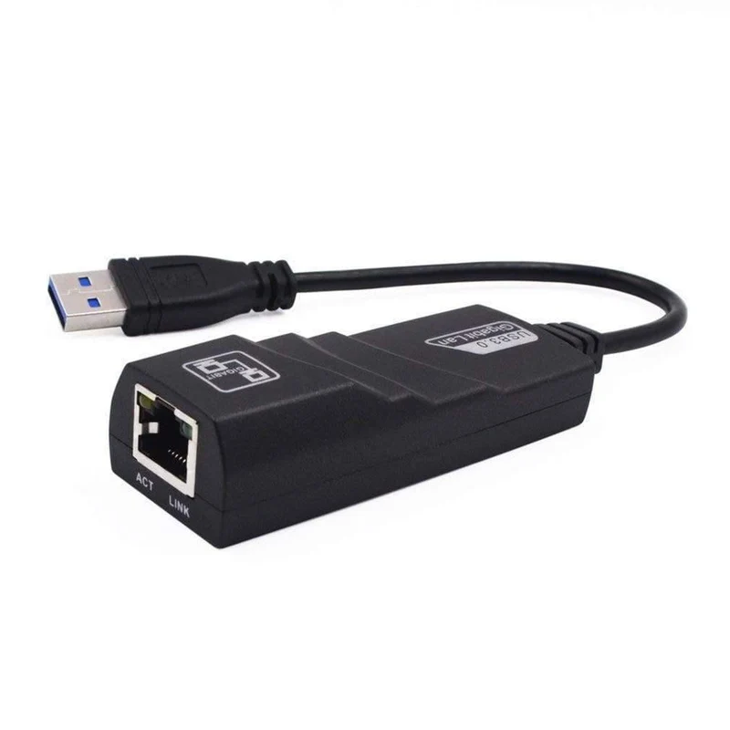USB Ethernet Adapter Netzwerkkarte USB 3.0 zu RJ45 Lan Gigabit Internet für Computer