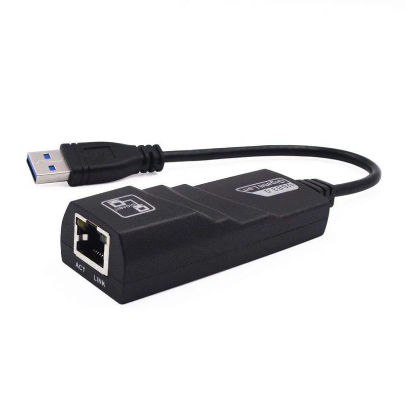 USB Ethernet Adapter Netzwerkkarte USB 3.0 zu RJ45 Lan Gigabit Internet für Computer