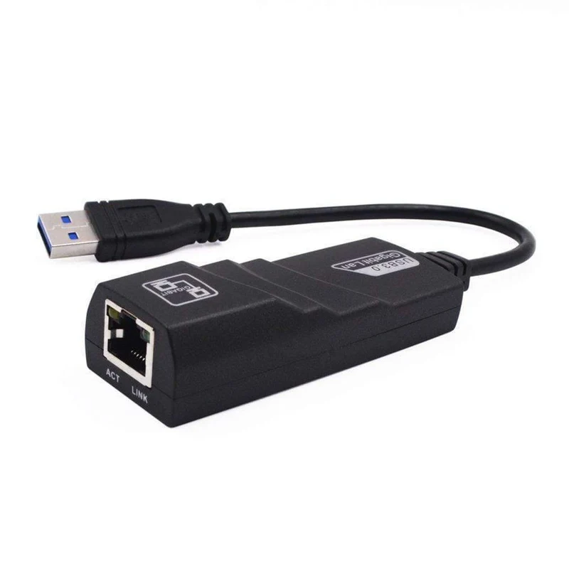 USB Ethernet Adapter Netzwerkkarte USB 3.0 zu RJ45 Lan Gigabit Internet für Computer