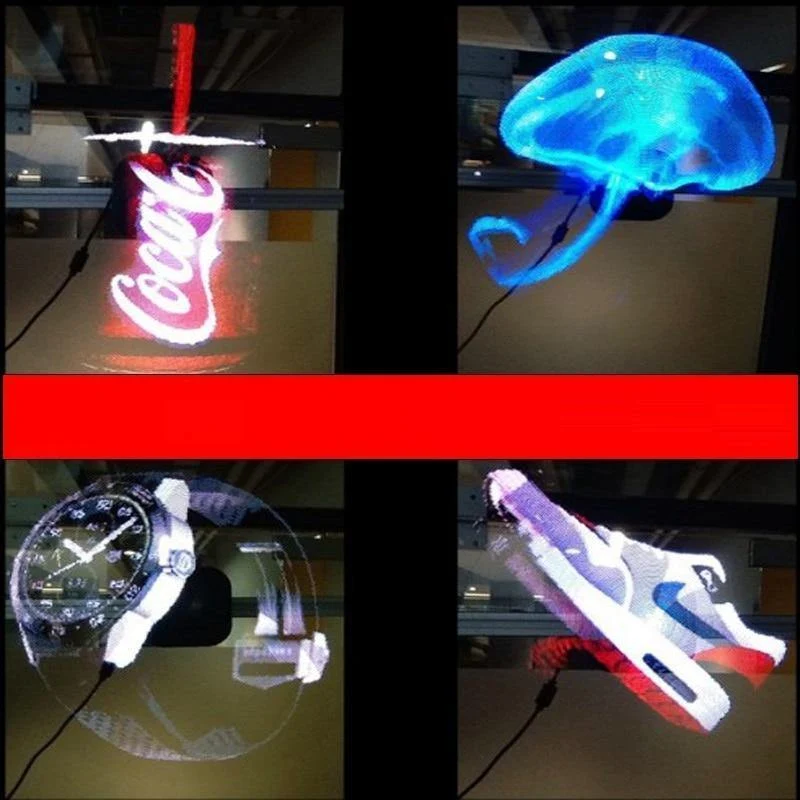 3D Logo Projektor Werbung Display Hologramm Holographische Lampe LED Bühnenlicht