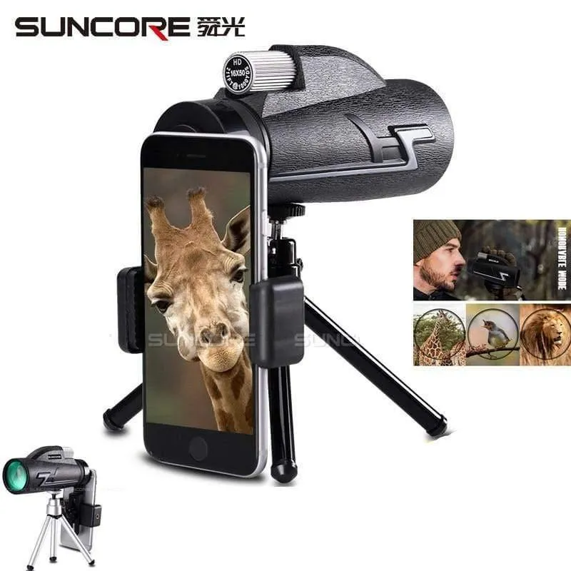 Monokularteleskop 16xNUMX Wasserdichter Stickstoff Camping Handfokus Reisemonokular für die Jagd Wandern Vogelbeobachtung 50