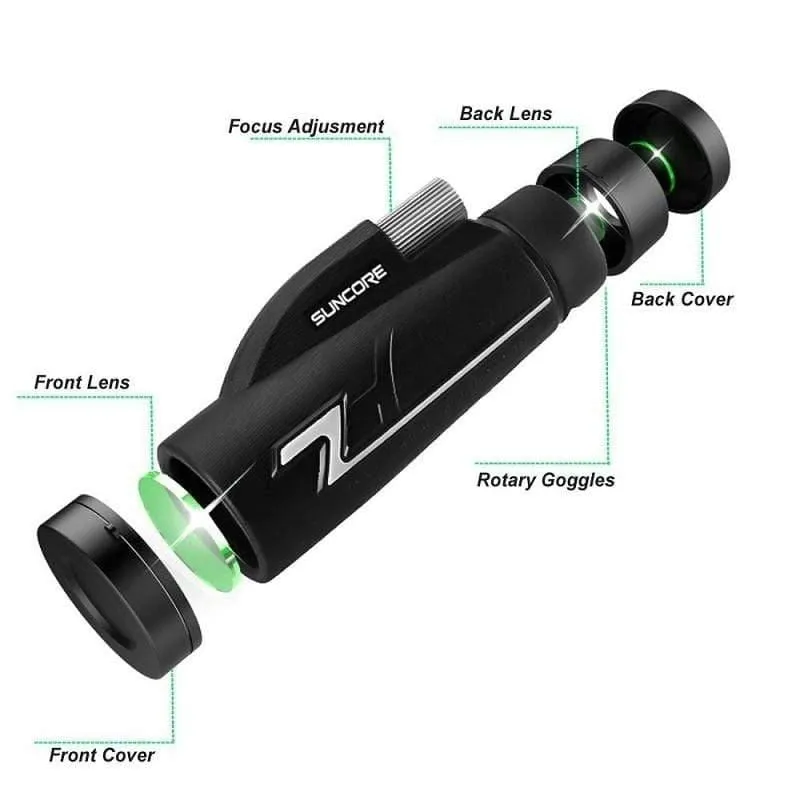Monokularteleskop 16xNUMX Wasserdichter Stickstoff Camping Handfokus Reisemonokular für die Jagd Wandern Vogelbeobachtung 50
