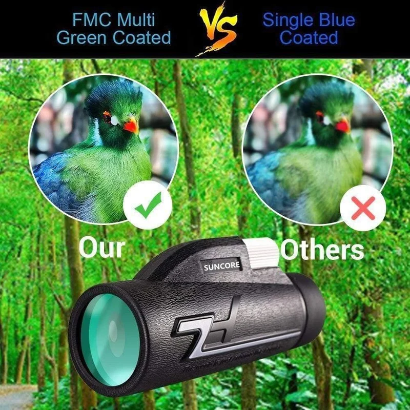 Monokularteleskop 16xNUMX Wasserdichter Stickstoff Camping Handfokus Reisemonokular für die Jagd Wandern Vogelbeobachtung 50