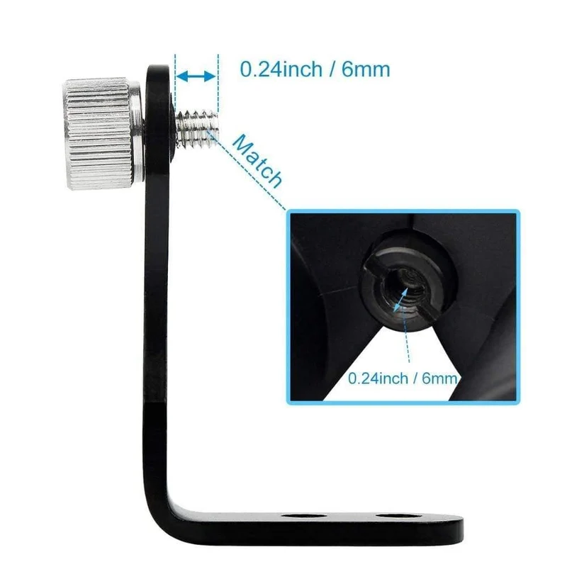 L-Typ Stativhalterung Adapter für Fernglas Monokularteleskop Camping Wandern Metall Teleskop Zubehör F9111