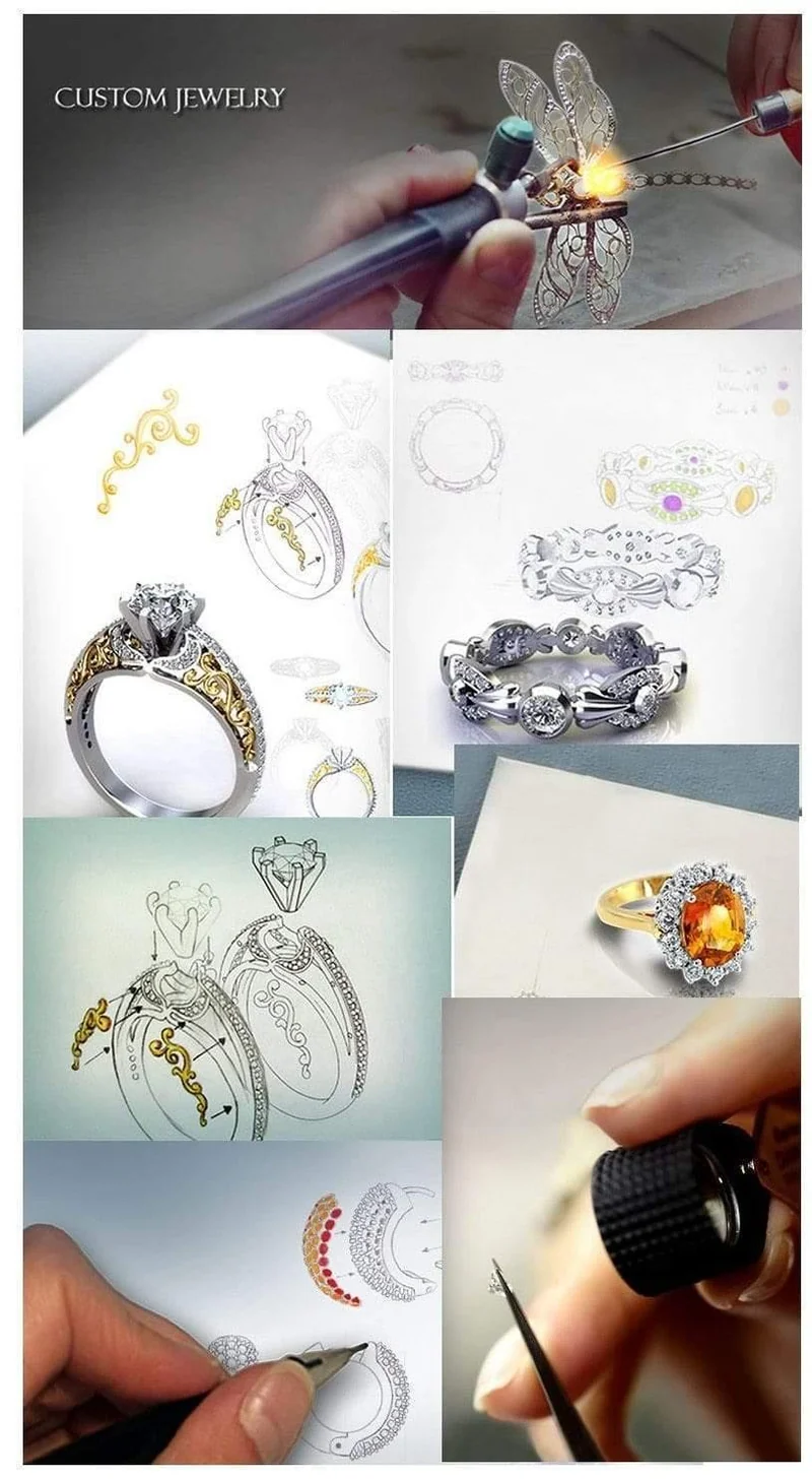 14K Gelbgold Ehering Set Verlobungshochzeitsschmuck 4 Zinken 1ct Rundschliff SONA Diamantringe für Frauen
