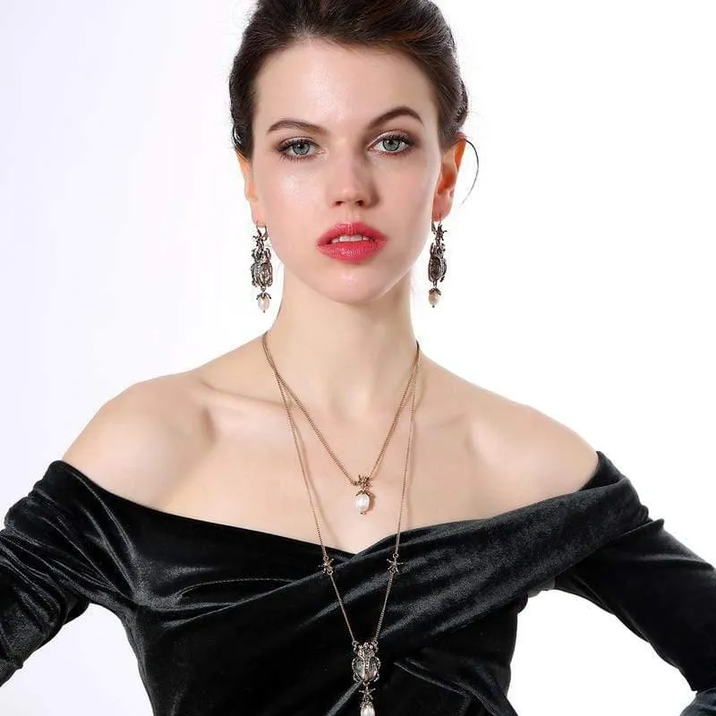 Perlen-Stern-Insekten-Ohrringe, personalisierbar, niedliche Statement-Mode-Frauen-Schmuck, Brinco-Hochzeits-Tropfen-Ohrringe