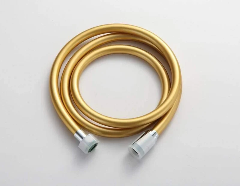 5 Stück Hochwertiger 1.5 m PVC-Flexibler Duschschlauch Badezimmer-Duschset-Zubehör Explosionsgeschützte Rohre G47-6 (GELB)