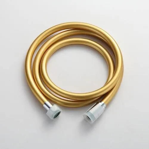 5 Stück Hochwertiger 1.5 m PVC-Flexibler Duschschlauch Badezimmer-Duschset-Zubehör Explosionsgeschützte Rohre G47-6 (GELB)