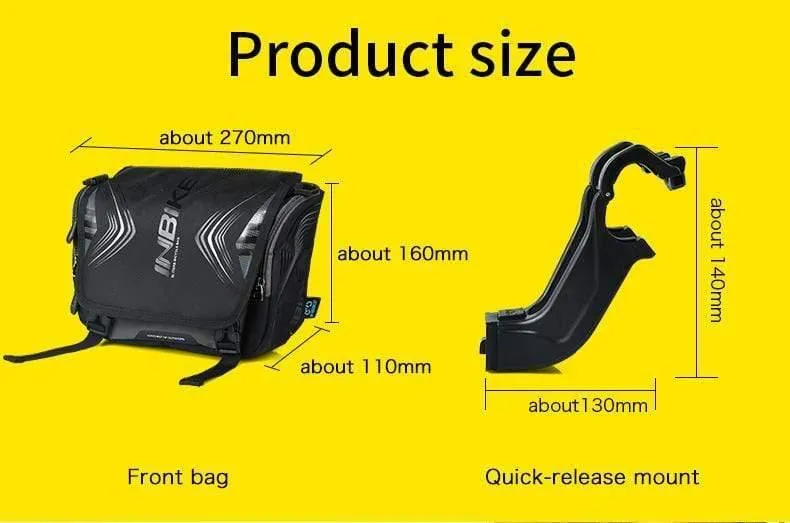 Wasserdichte Fahrradtasche mit großem Fassungsvermögen für den vorderen Lenker, Fahrradtasche, Schulterrucksack, Fahrradzubehör