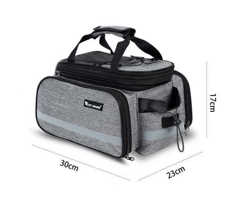 Fahrrad-Sitztasche, wasserdicht, Gepäcktasche, Fahrradtasche, 10–25 l, Fahrrad-Gepäcktasche, Gepäckträgertasche mit Regenschutz