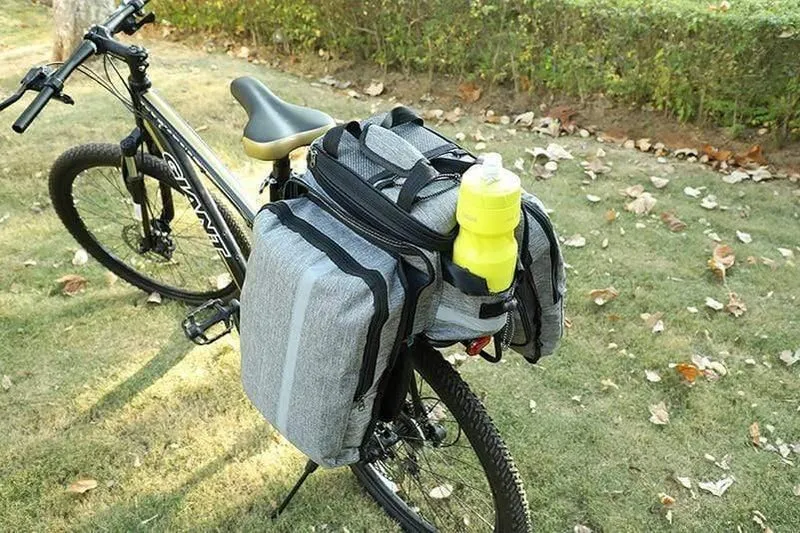 Fahrrad-Sitztasche, wasserdicht, Gepäcktasche, Fahrradtasche, 10–25 l, Fahrrad-Gepäcktasche, Gepäckträgertasche mit Regenschutz