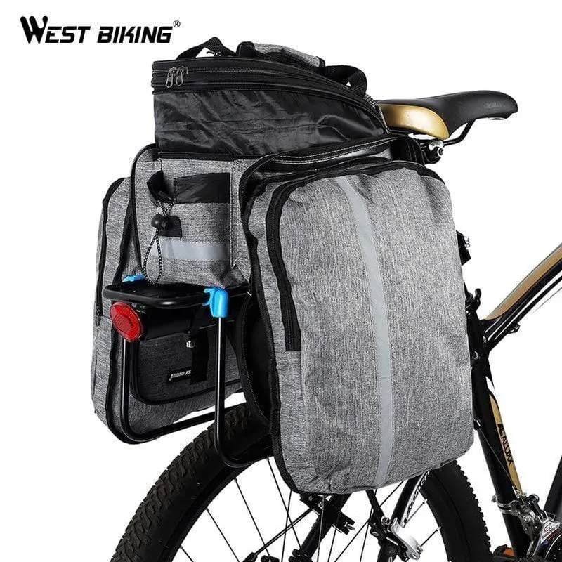 Fahrrad-Sitztasche, wasserdicht, Gepäcktasche, Fahrradtasche, 10–25 l, Fahrrad-Gepäcktasche, Gepäckträgertasche mit Regenschutz