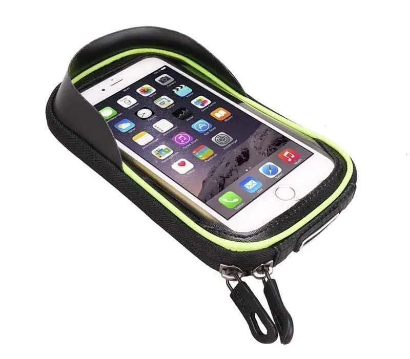 6.2 Zoll/5.7 Zoll wasserdichte Fahrrad-Rohrrahmentasche Fahrradtasche Touchscreen-Telefonhalter Fahrradsatteltasche 3 Farben