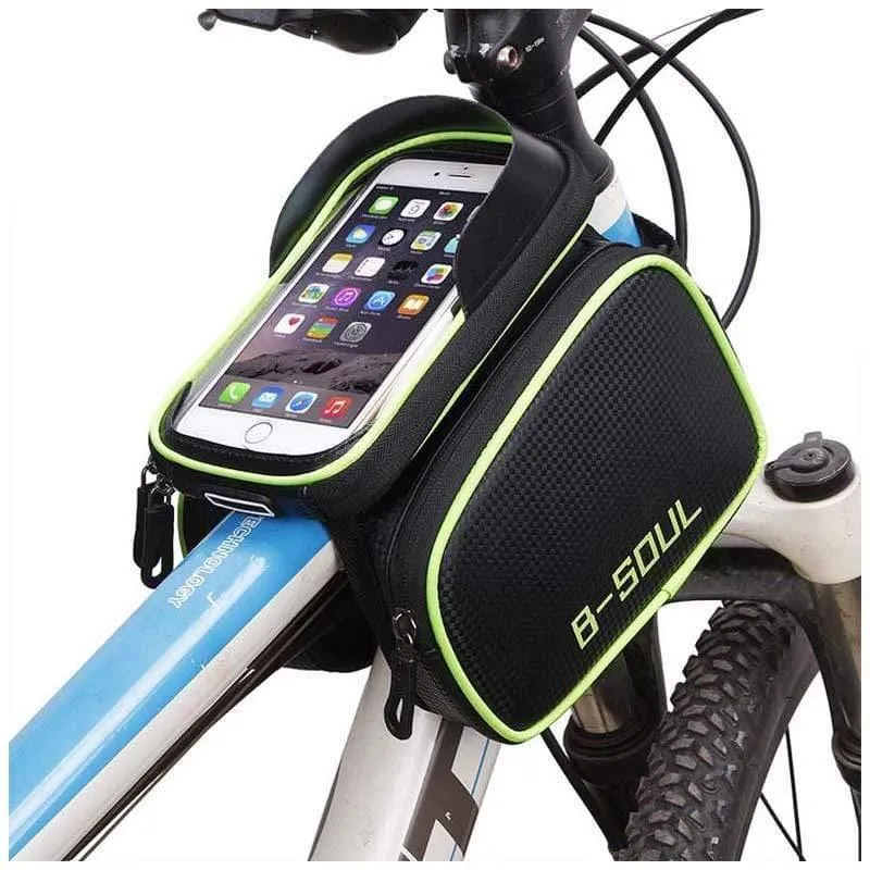 6.2 Zoll/5.7 Zoll wasserdichte Fahrrad-Rohrrahmentasche Fahrradtasche Touchscreen-Telefonhalter Fahrradsatteltasche 3 Farben