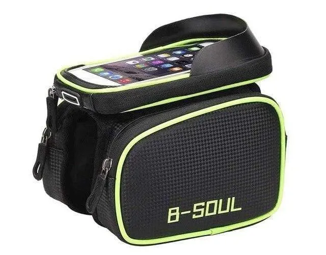 6.2 Zoll/5.7 Zoll wasserdichte Fahrrad-Rohrrahmentasche Fahrradtasche Touchscreen-Telefonhalter Fahrradsatteltasche 3 Farben