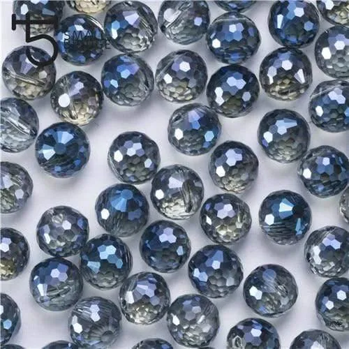 Österreich Ab Farbe Facettierte Große Kristall Perlen für Schmuck Machen Diy Armband Material Perlen Lose Runde Glas Perlen X002