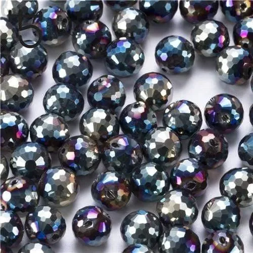 Österreich Ab Farbe Facettierte Große Kristall Perlen für Schmuck Machen Diy Armband Material Perlen Lose Runde Glas Perlen X002