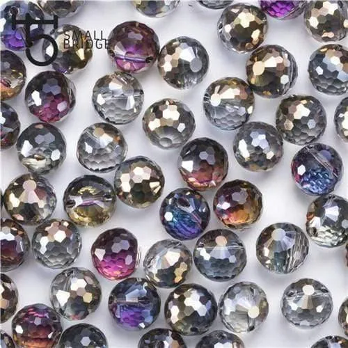 Österreich Ab Farbe Facettierte Große Kristall Perlen für Schmuck Machen Diy Armband Material Perlen Lose Runde Glas Perlen X002
