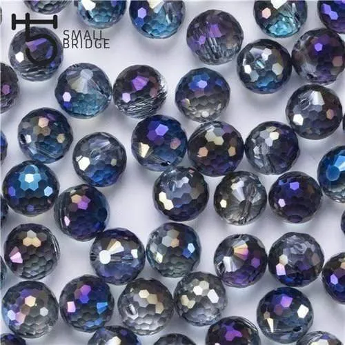 Österreich Ab Farbe Facettierte Große Kristall Perlen für Schmuck Machen Diy Armband Material Perlen Lose Runde Glas Perlen X002