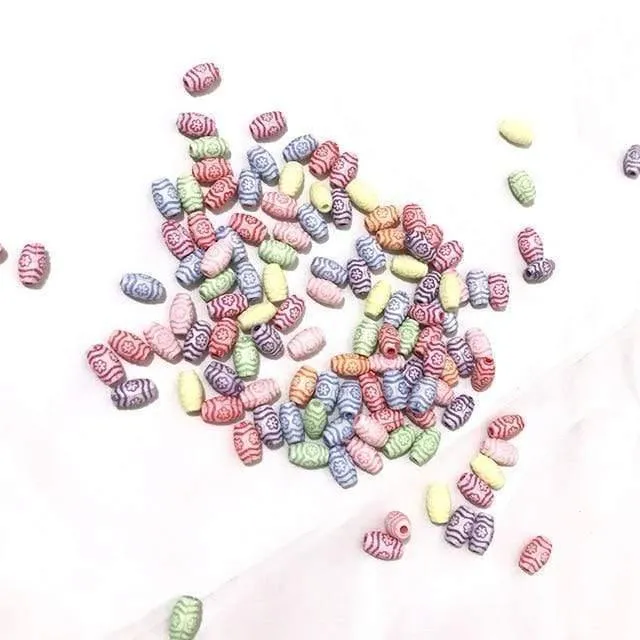 500g Ovale Perlen 6*10mm DIY Schmuck Machen Erkenntnisse Lose Spacer Perlen Acryl Perlen Handgemachte Armband Charms schmuck Zubehör