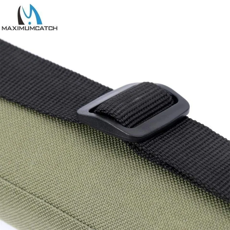 Armeegrünes Cordura-Rutenfutteral, Carbonfaser-Fliegenrutenrohr für Ruten 30", passend für 9' und 10' Angeltasche