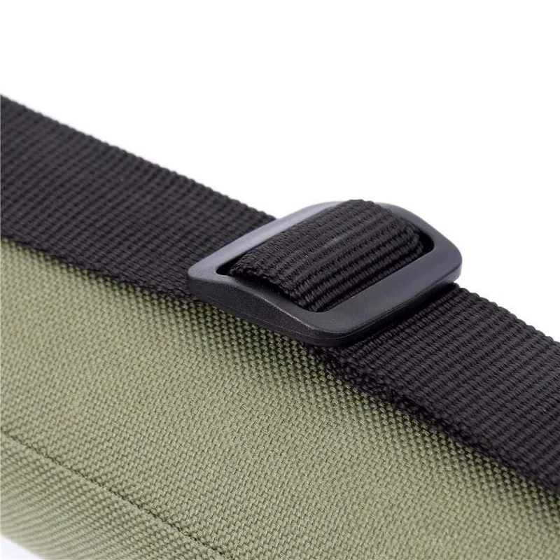 Armeegrünes Cordura-Rutenfutteral, Carbonfaser-Fliegenrutenrohr für Ruten 30", passend für 9' und 10' Angeltasche