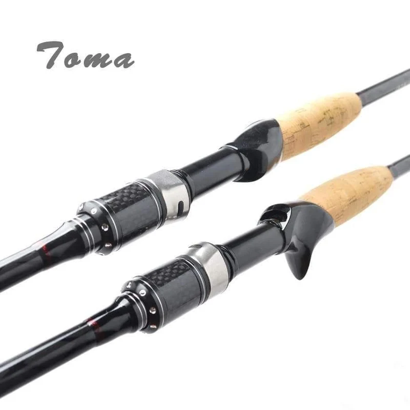 Carbon Angelrute Casting Spinning 2.1 m 2.4 m 3 Abschnitt M Power 6-16g Schnelle Action Locken stange Reise Angelgerät