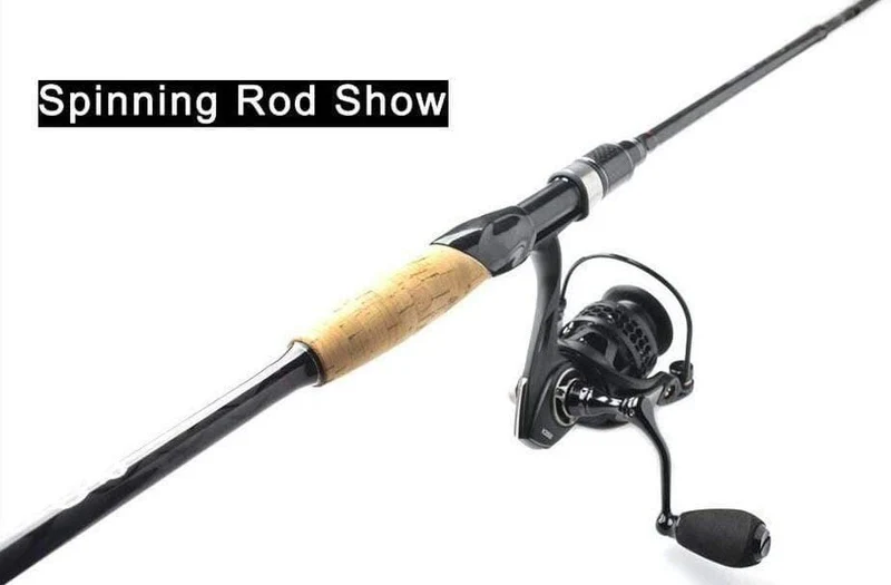 Carbon Angelrute Casting Spinning 2.1 m 2.4 m 3 Abschnitt M Power 6-16g Schnelle Action Locken stange Reise Angelgerät
