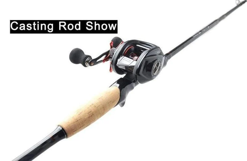 Carbon Angelrute Casting Spinning 2.1 m 2.4 m 3 Abschnitt M Power 6-16g Schnelle Action Locken stange Reise Angelgerät