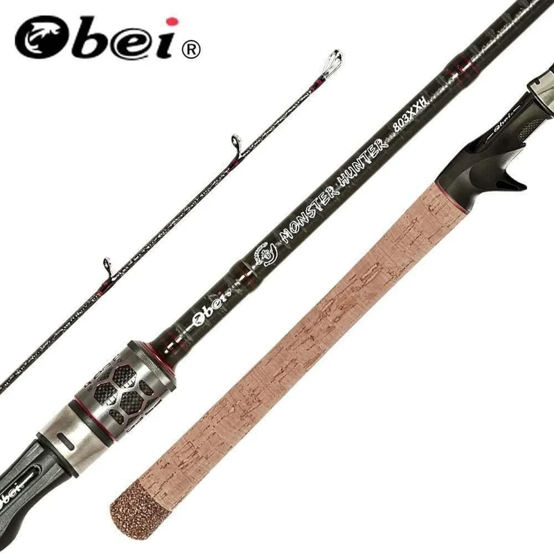 MONSTER HUNTER 803XXH Casting Spinning Angelrute Carbon Fiber 2.38 m 20-80g Power Wels KÖDER Reise Angelrute