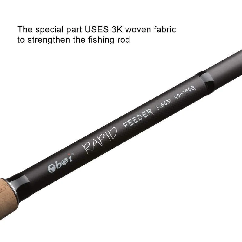 Angelrute Spinning Casting Reiserute 3.6 m Vara de Pesca Fuji Carp Feeder 40-200 g Stange