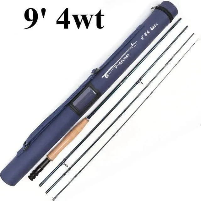 Fliegenrute 3 / 4 / 5 / 6 / 7 / 8 / 10 / 12 WT 8'4 '' / 9 'Carbon Fliegenruten mit Schlauch