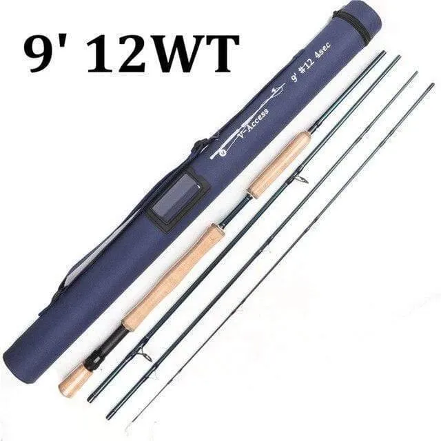 Fliegenrute 3 / 4 / 5 / 6 / 7 / 8 / 10 / 12 WT 8'4 '' / 9 'Carbon Fliegenruten mit Schlauch