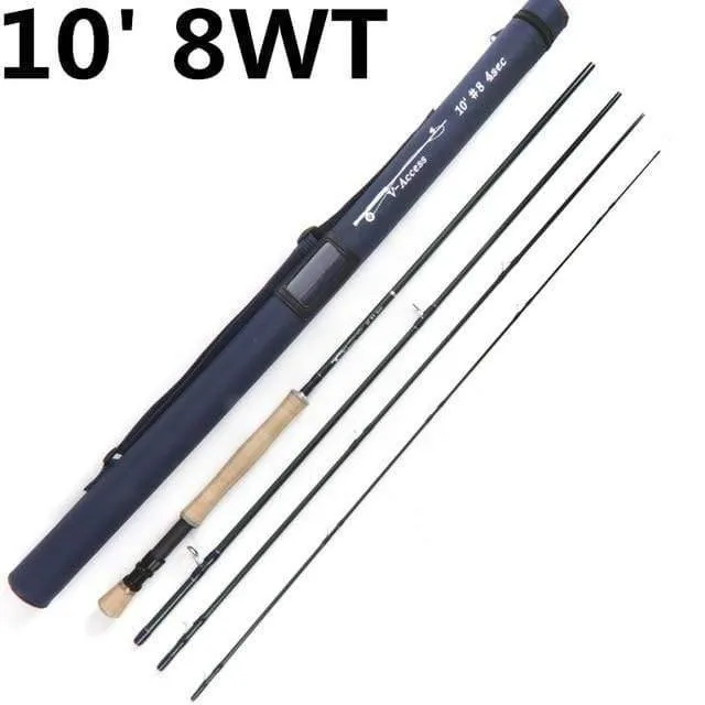 Fliegenrute 3 / 4 / 5 / 6 / 7 / 8 / 10 / 12 WT 8'4 '' / 9 'Carbon Fliegenruten mit Schlauch