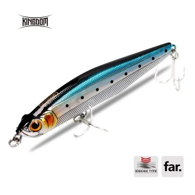 Harter Angelköder, sinkender Bleistiftköder, 100 mm, 29.7 g, 85 mm, 19.4 g, Wolfsbarsch, Weitwurfköder, Kunstköder, Modell 5503