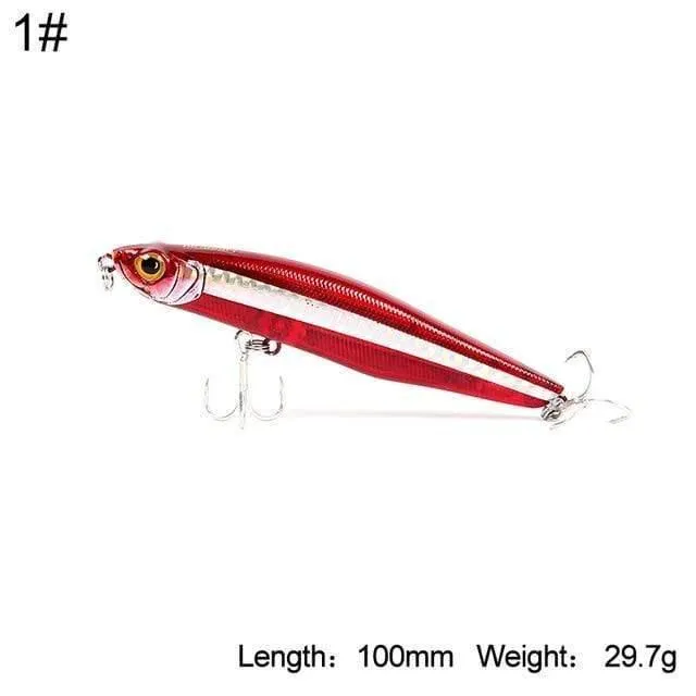 Harter Angelköder, sinkender Bleistiftköder, 100 mm, 29.7 g, 85 mm, 19.4 g, Wolfsbarsch, Weitwurfköder, Kunstköder, Modell 5503