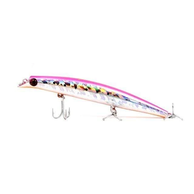 Angelköder, schwimmender Popper, lippenlos, Minnow, Meeresangeln, 3 Größen, Minnow-Köder, harter Köder, starker Haken, Wobbler, Modell 5326