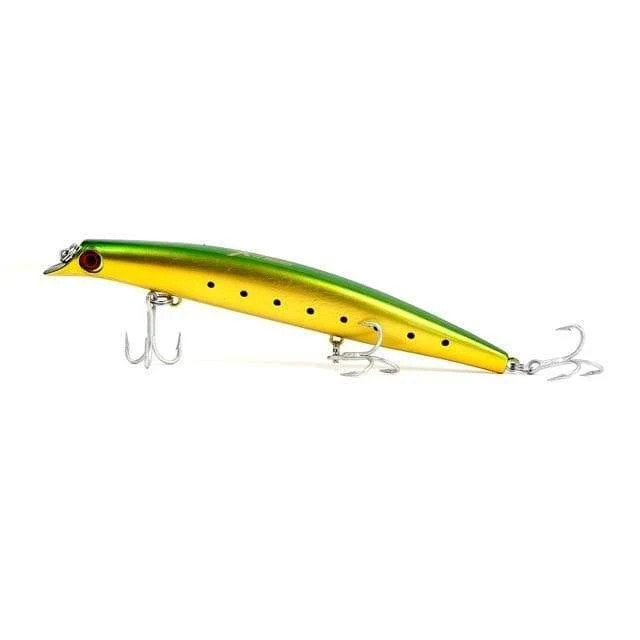 Angelköder, schwimmender Popper, lippenlos, Minnow, Meeresangeln, 3 Größen, Minnow-Köder, harter Köder, starker Haken, Wobbler, Modell 5326