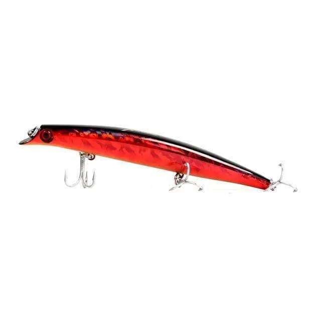 Angelköder, schwimmender Popper, lippenlos, Minnow, Meeresangeln, 3 Größen, Minnow-Köder, harter Köder, starker Haken, Wobbler, Modell 5326