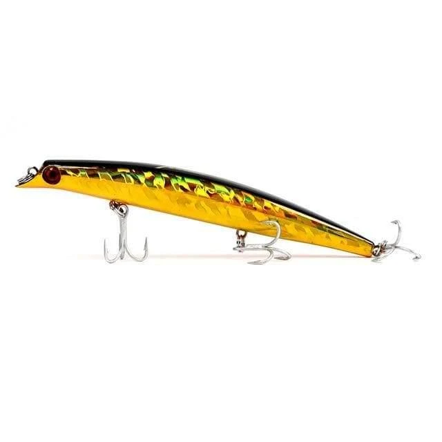Angelköder, schwimmender Popper, lippenlos, Minnow, Meeresangeln, 3 Größen, Minnow-Köder, harter Köder, starker Haken, Wobbler, Modell 5326