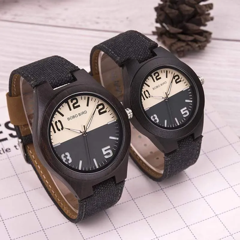 Männer Frauen Liebhaber Quarz Uhren Holz Luxus Damen Armbanduhr Als Geschenk relogio masculino In Holz Box V-R29