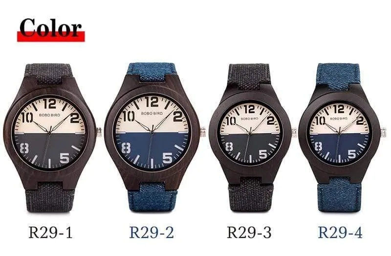 Männer Frauen Liebhaber Quarz Uhren Holz Luxus Damen Armbanduhr Als Geschenk relogio masculino In Holz Box V-R29